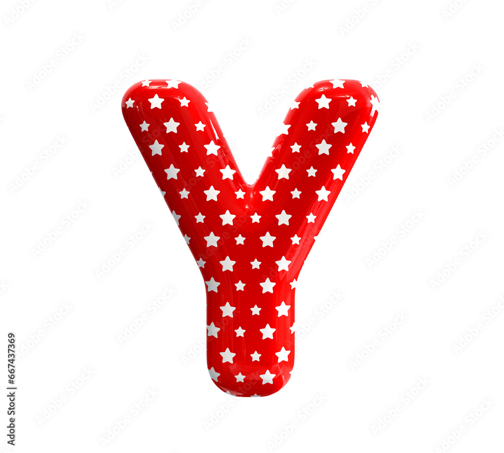 Red Balloon Letter Y