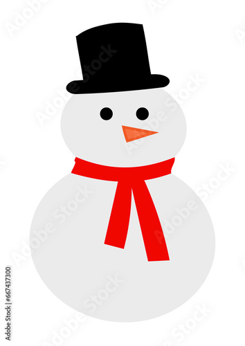 snowman with hat