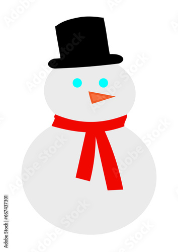 snowman with hat