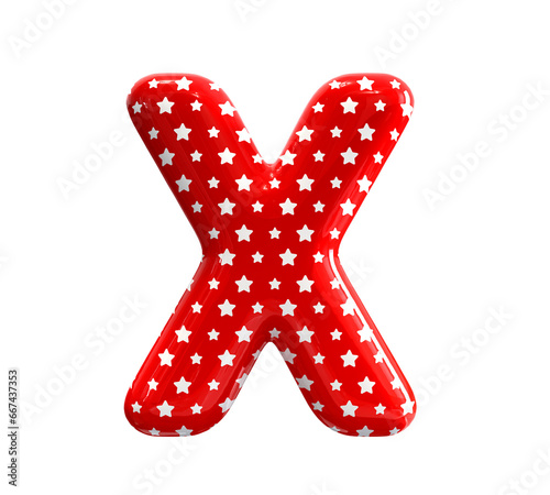 Red Balloon Letter X