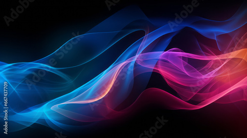 Beautiful smoke wallpaper for your HD laptop desktop with black background, motion blur panorama, playful symbolism, ghostly forms.