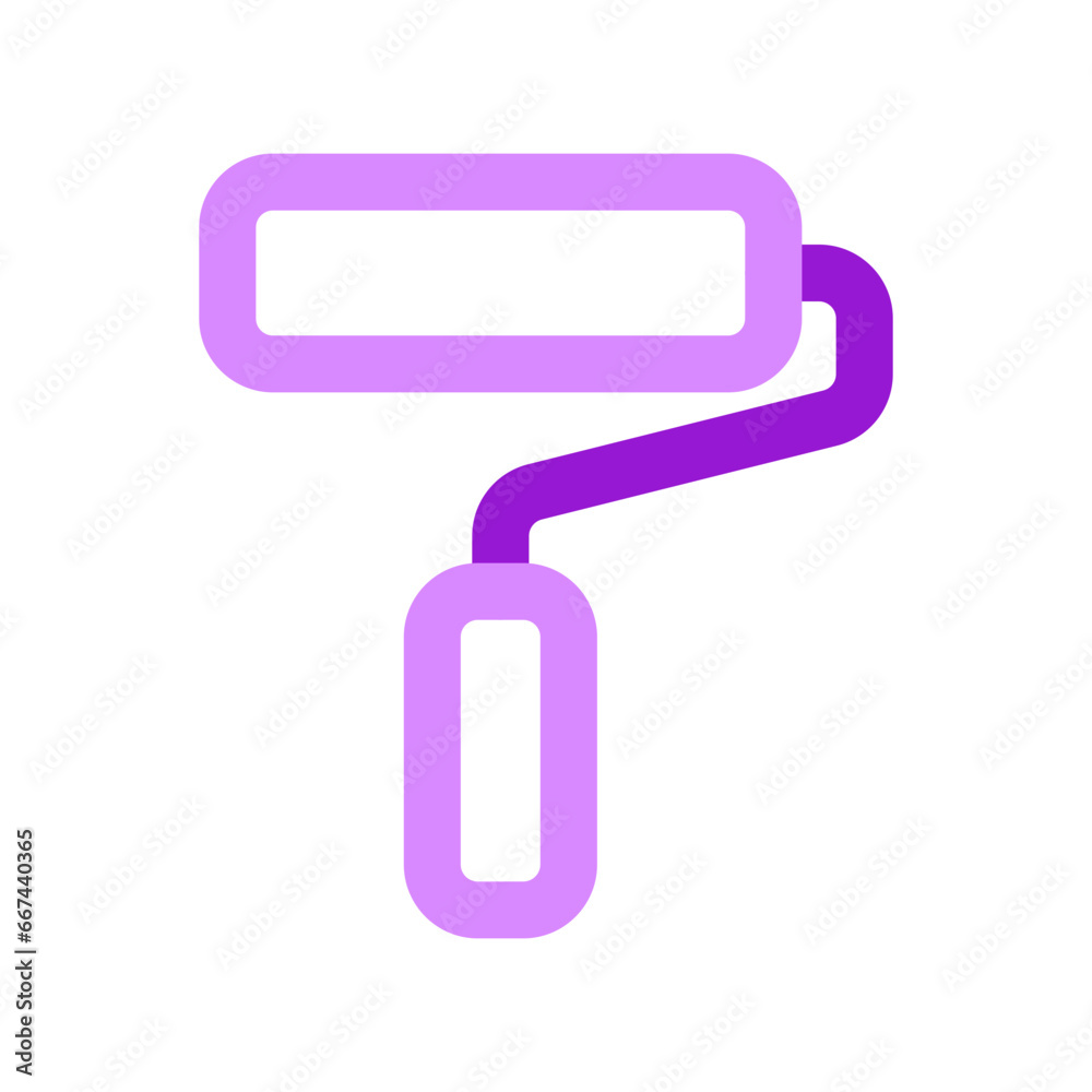 Editable paint roller vector icon. Property, real estate, construction, mortgage, interiors. Part of a big icon set family. Perfect for web and app interfaces, presentations, infographics, etc Editable paint roller vector icon. Property, real estate, construction, mortgage, interiors. Part of a big icon set family. Perfect for web and app interfaces, presentations, infographics, etc