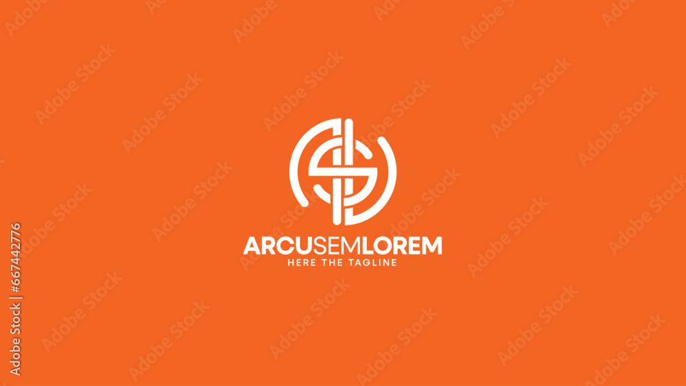 ALS initial logo concept. Modern abstract flat monogram design. Vector illustration ALS initial logo concept. Modern abstract flat monogram design. Vector illustration