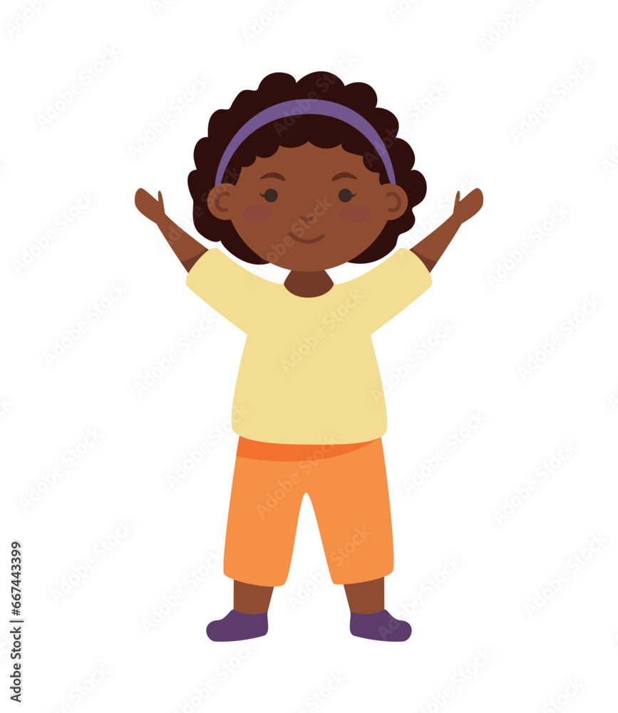 Fototapeta premium student afro american child