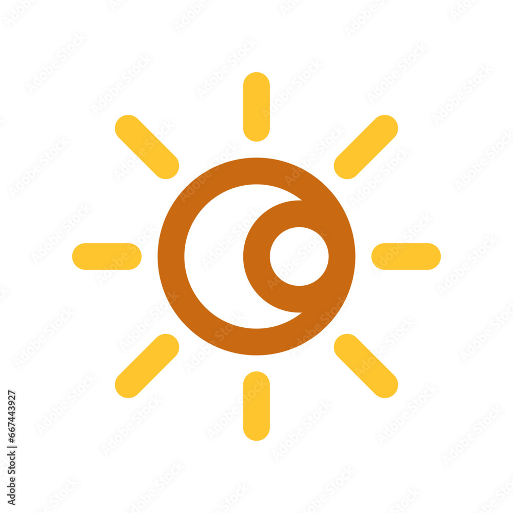 Editable vector sun and moon icon. Part of a big icon set family. Perfect for web and app interfaces, presentations, infographics, etc Editable vector sun and moon icon. Part of a big icon set family. Perfect for web and app interfaces, presentations, infographics, etc