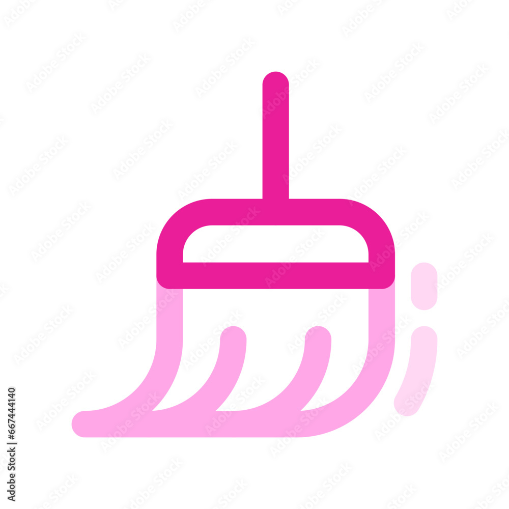 Fototapeta premium Editable vector broomstick sweeping cleaning icon. Part of a big icon set family. Perfect for web and app interfaces, presentations, infographics, etc