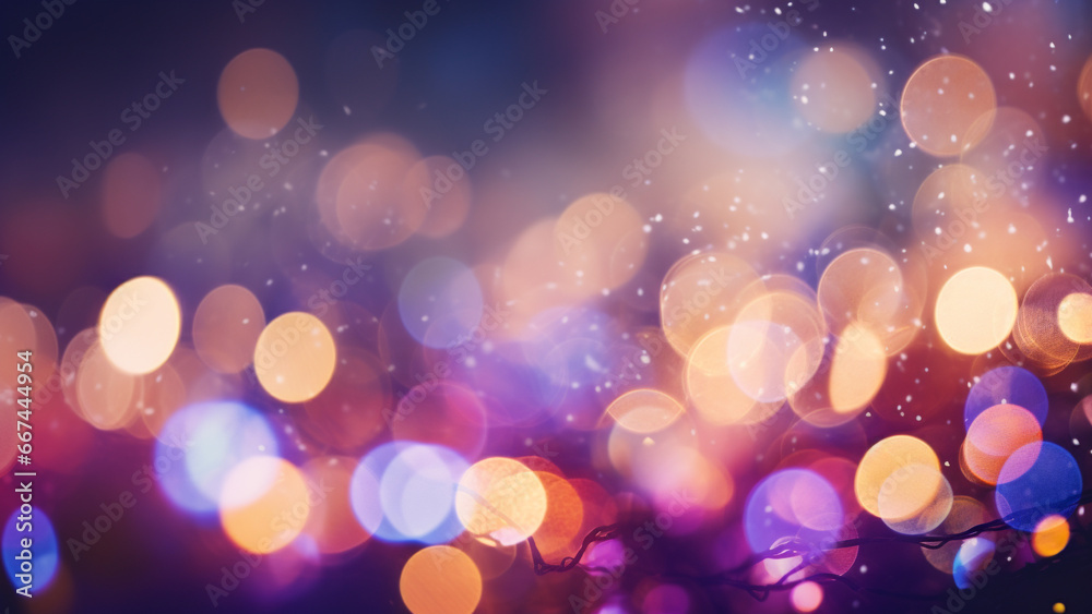 Obraz premium Festive Bokeh Photography Magic of Christmas Lights