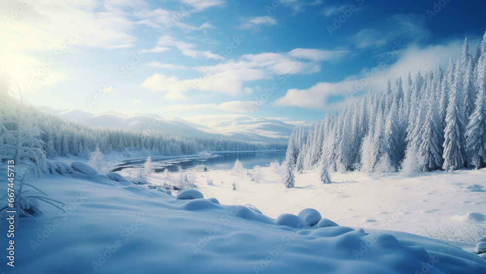 Winter Wonderland the Serene Beauty of Snowy Landscapes