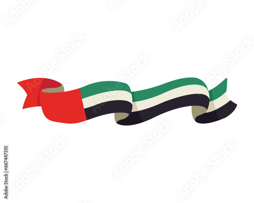 uae national day flag waving