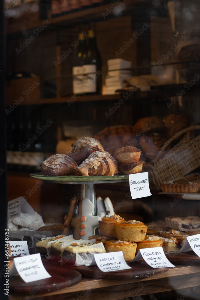 Freshly baked bread and pastries in local bakery. Freshly baked bread and pastries in local bakery.