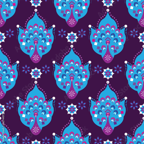 Traditional Indian festival Diwali. Happy Festival of lights Deepavali   template design seamless pattern   Festive Burning diya graphic design background Vector abstract flat illustration