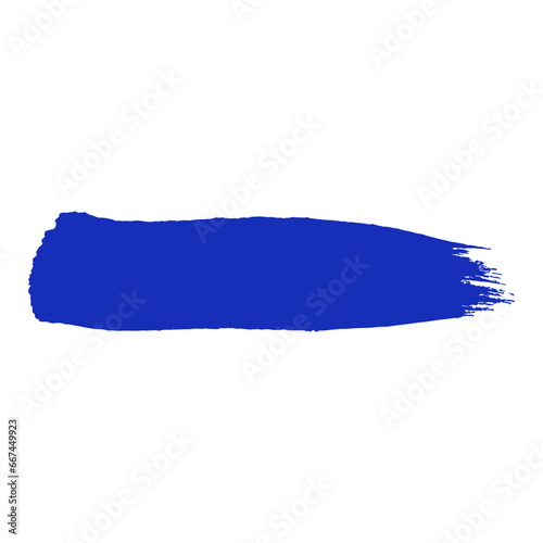 Ultramarine blue paint brush stroke