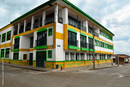 PUEBLITO CAFETERO MONTENEGRO, QUINDIO. COLOMBIA. photo