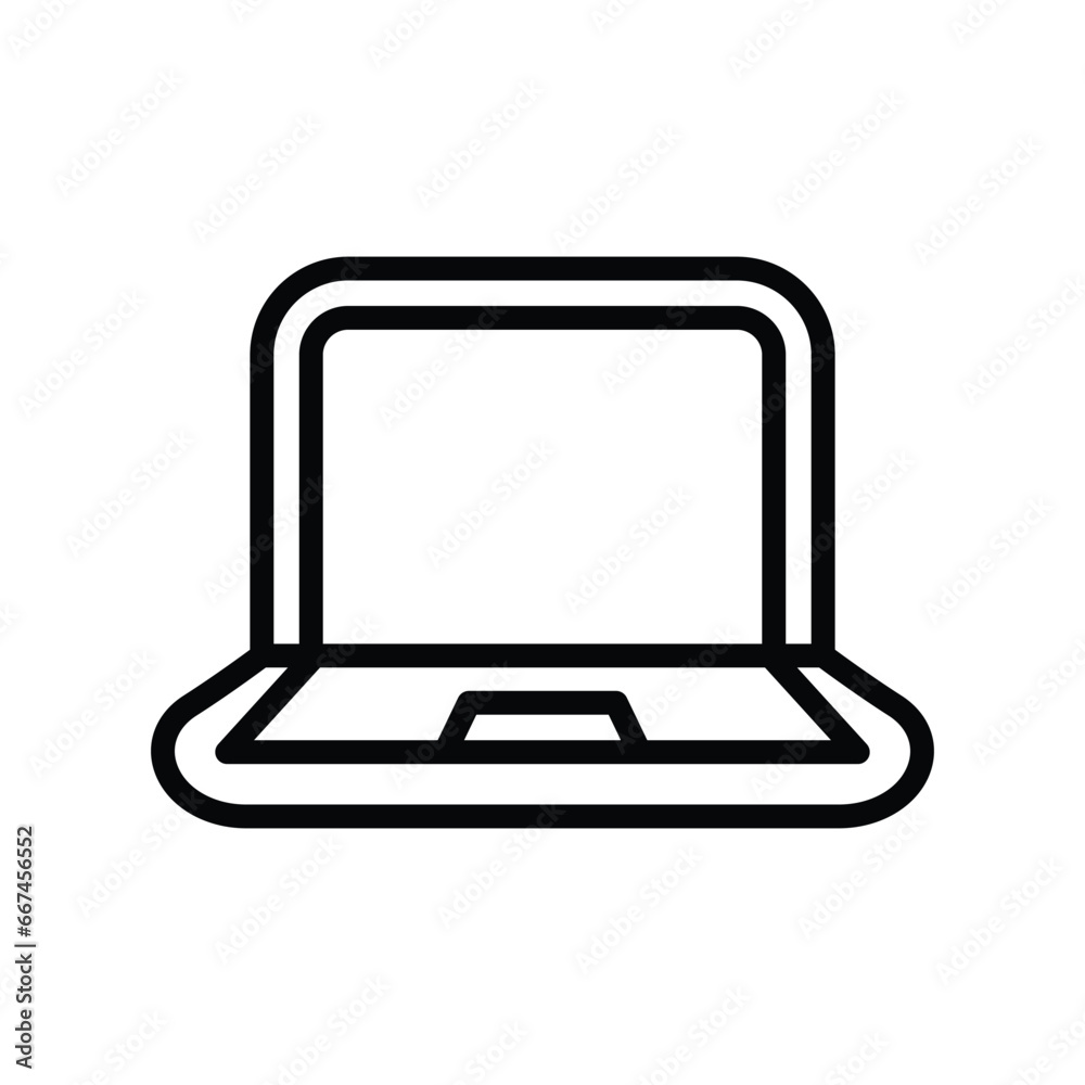 Computer laptop notebook vector icon
