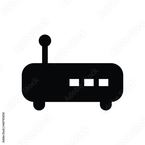 Wifi modem router vector icon