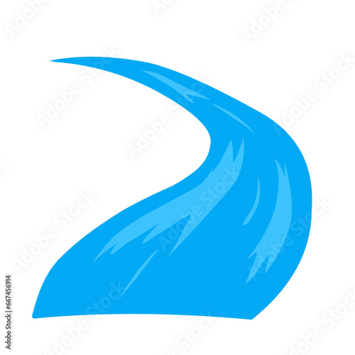 meandering river flow