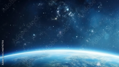 Beautiful space and planet wallpaper 
