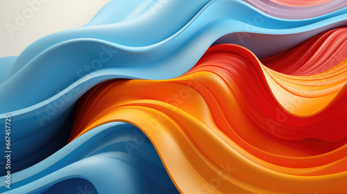Abstract flowing colorful wavy forms, great product backdrop