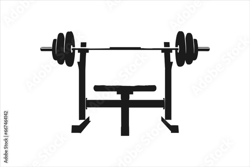 Gym fitness tools equpments vector design, dumbbell FOR GYM, dumbbell isolated on white, workout ekpupments silhoutte vector.
