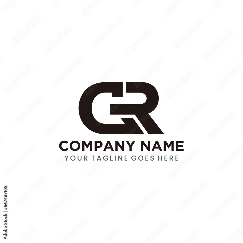 Initial Logo design letter GR vector template EPS Initial Logo design letter GR vector template EPS
