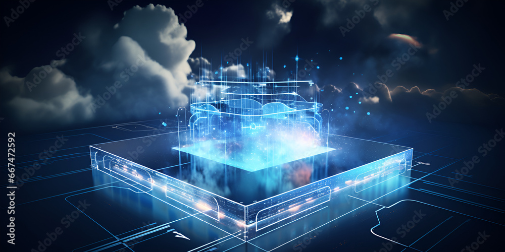 Cloud connection technology enables the development and deployment of cuttingedge software applications revolutionizing user experiences and business processes AI Generative 

