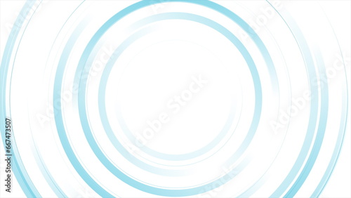 Blue minimal circular lines and stripes abstract tech background