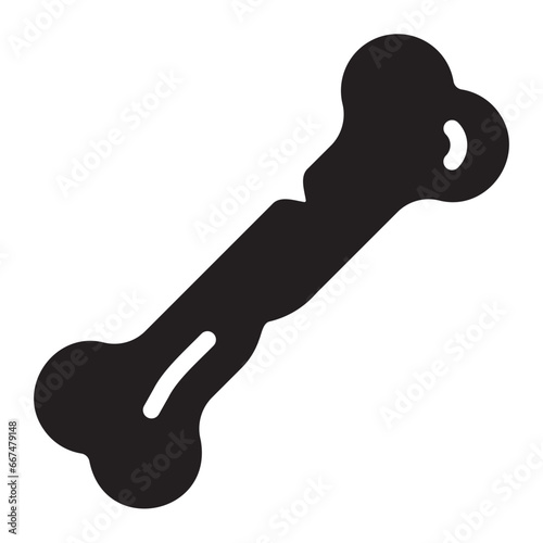 bone glyph icon