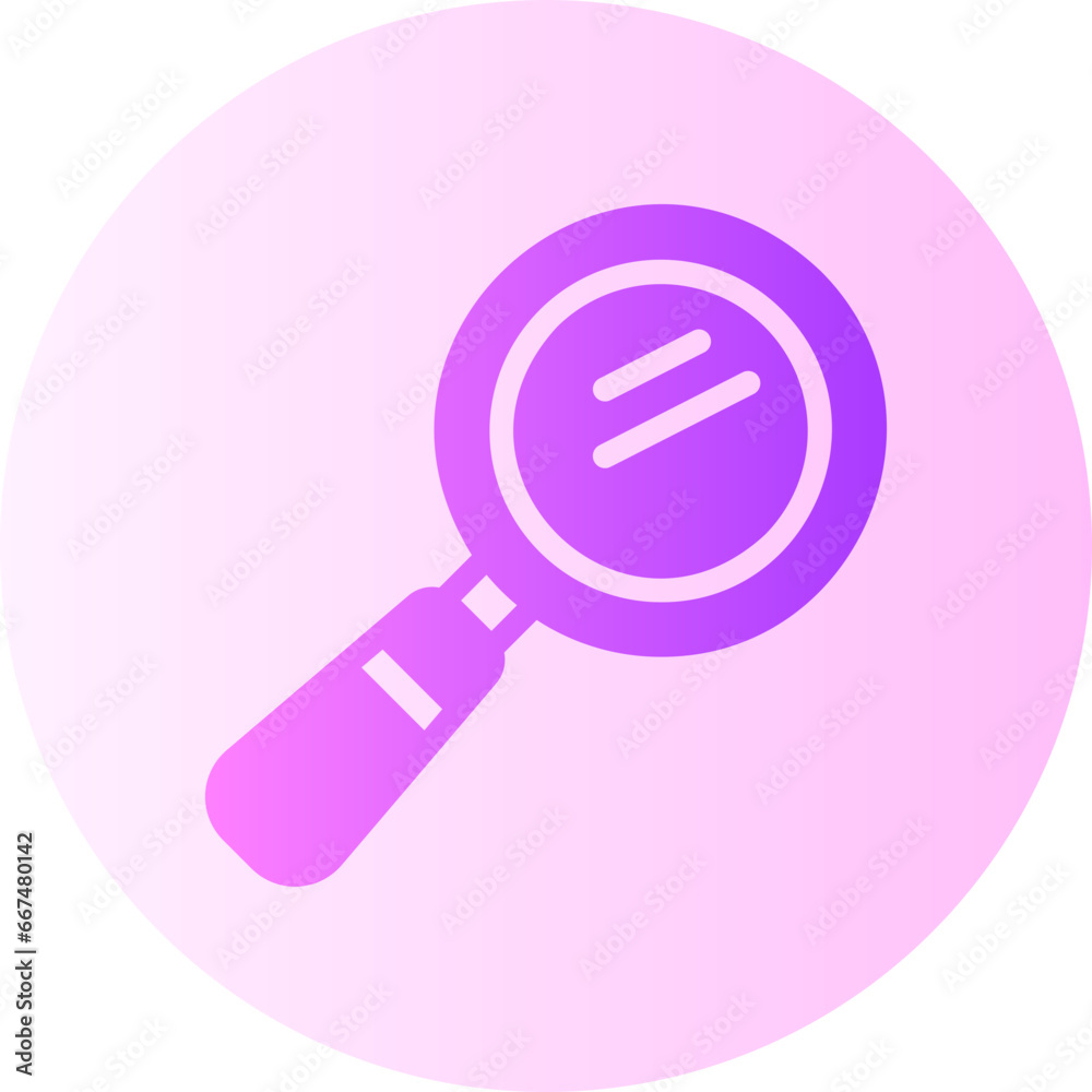 magnifying glass gradient icon