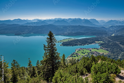 Wir blicken auf den Walchensee