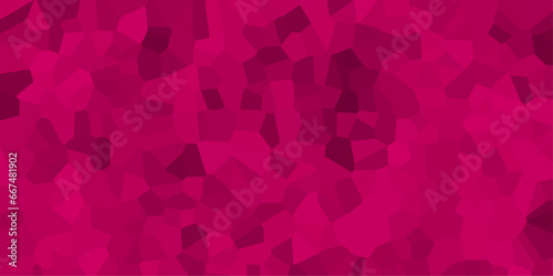 Abstract background of crystallized. triangular Wall background with tile. Rose pink Geometric Modern creative background. Dark pink Geometric Retro tiles pattern. Pink hexagon ceramic.