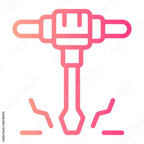 jackhammer gradient icon
