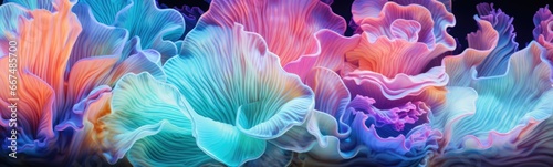 Colorful corals banner