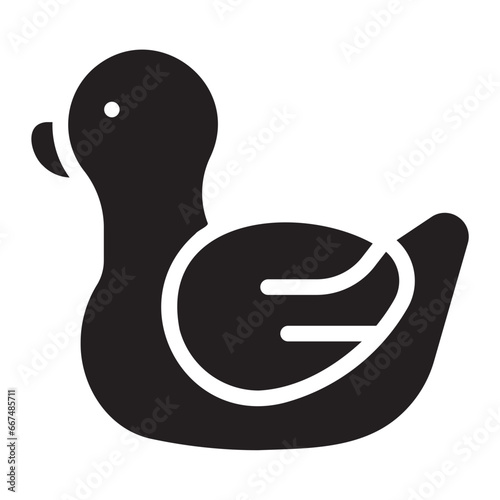 duck glyph icon