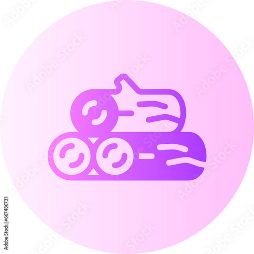 firewood gradient icon