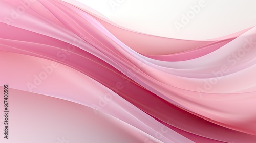  a pink and white background with wavy lines on the side. generative ai