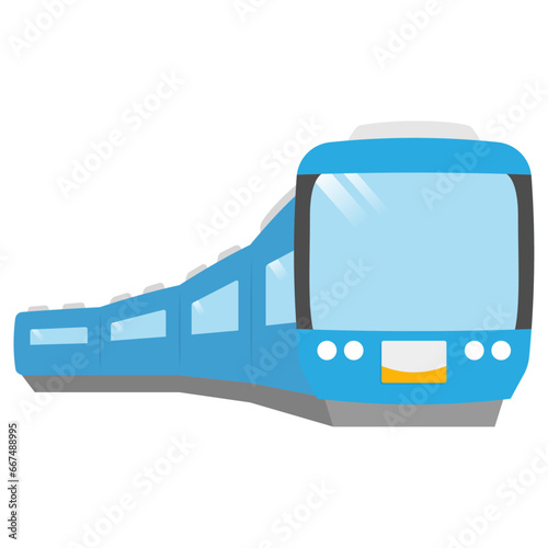 カーブを曲がる列車