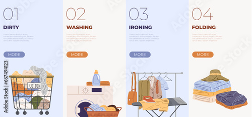 Clothing care. Vector illustration. Fabric choice plays crucial role in clothing design The clothing care metaphor teaches us to nurture our relationships Used clothing can be repurposed into unique