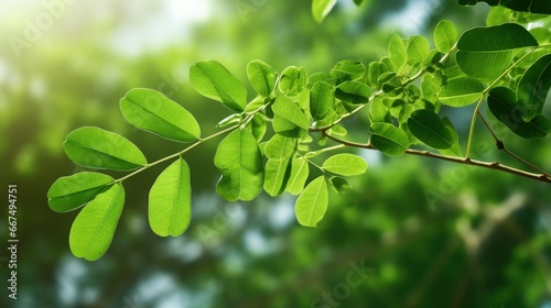 Moringa oleifera a useful plant for health and medicine viewed up close photo