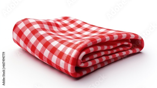 Isolated red checkered picn...