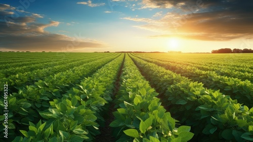 Morning soy agriculture in ...