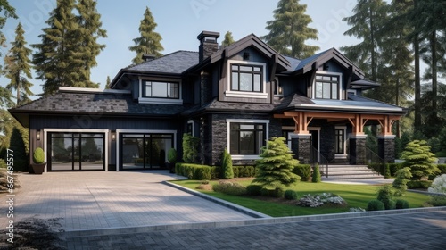 Luxurious custom house with...
