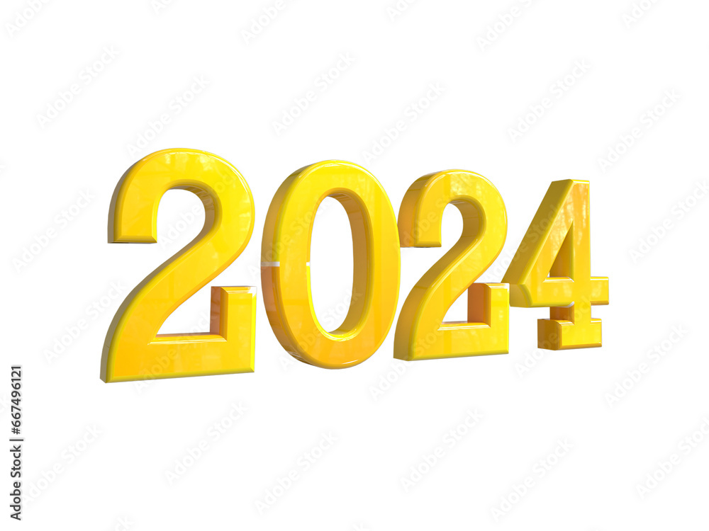 3D 2024 for Happy New Year, 2024 3D rendering for Festival poster, banner design. 3D 2024 for Happy New Year, 2024 3D rendering for Festival poster, banner design.