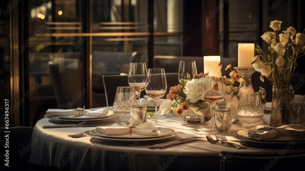 Luxury hotel s restaurant arranging post wedding dinner
