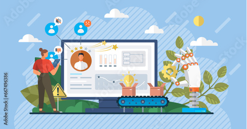 Social media. Vector illustration. The worldwide connectivity social media platforms bridges geographical gaps Messaging on social media platforms facilitates rapid diffusion information