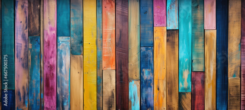 colorful wooden background