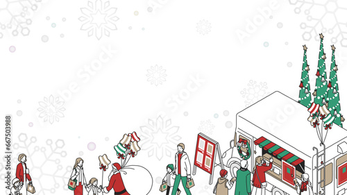 クリスマスのフレーム