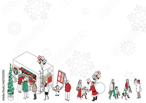 クリスマスのフレーム