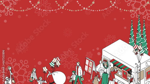 クリスマスのフレーム