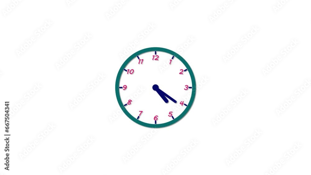 Clock Counting Down 24 Hour Day Fast Speed. Clock with moving arrows. Clock Counting Down 24 Hour Day Fast Speed. Clock with moving arrows.