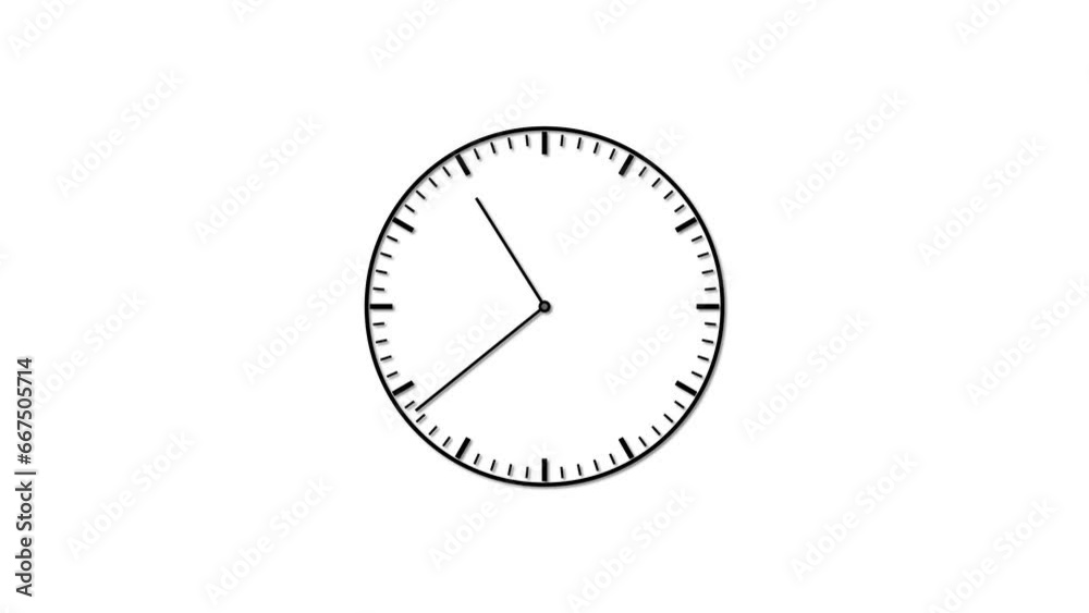 Wall clock time working office hours animated. timer time lapse video animation 4k Wall clock time working office hours animated. timer time lapse video animation 4k